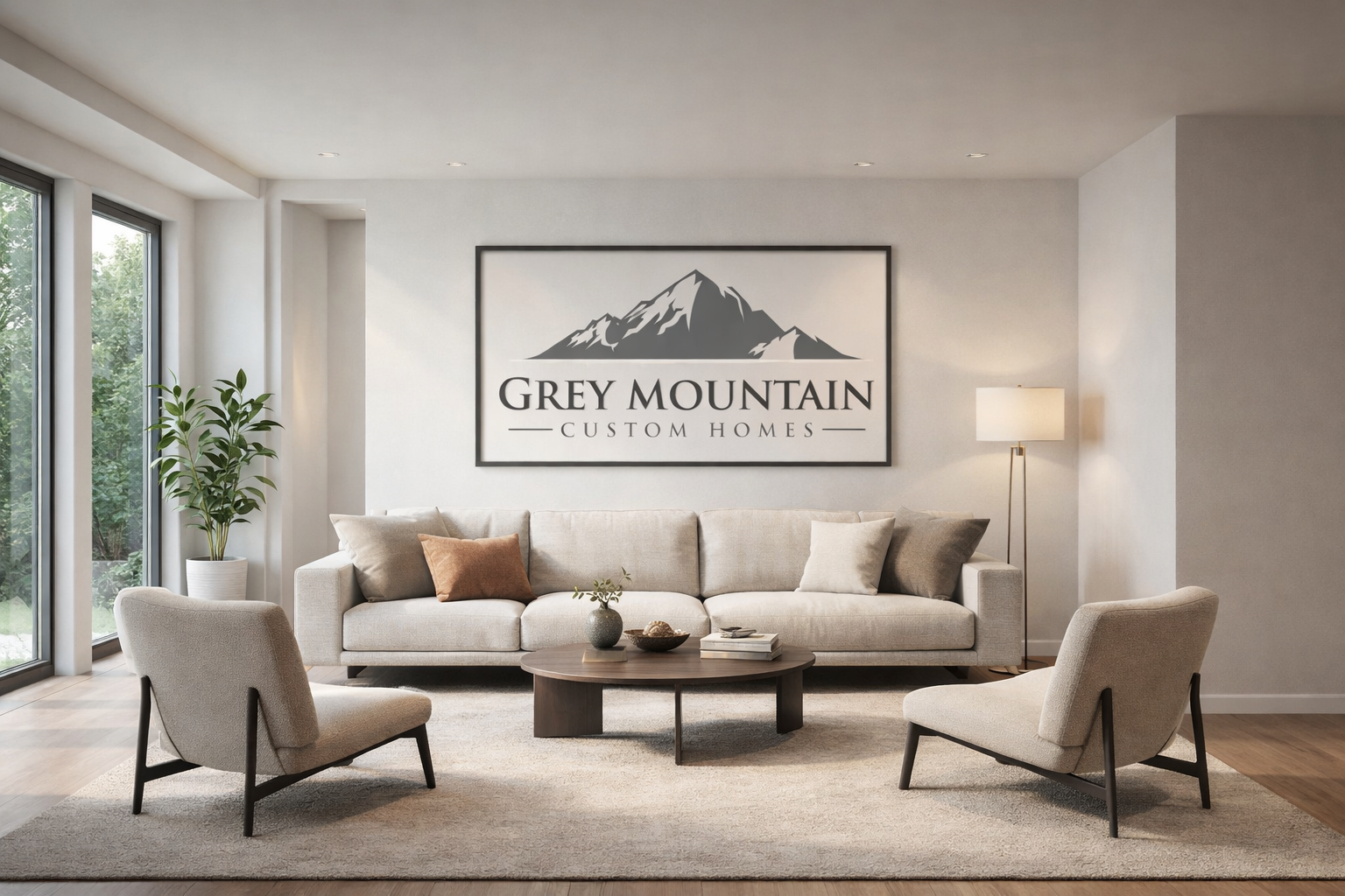 Grey Mountain residential project exterior in a mountain setting